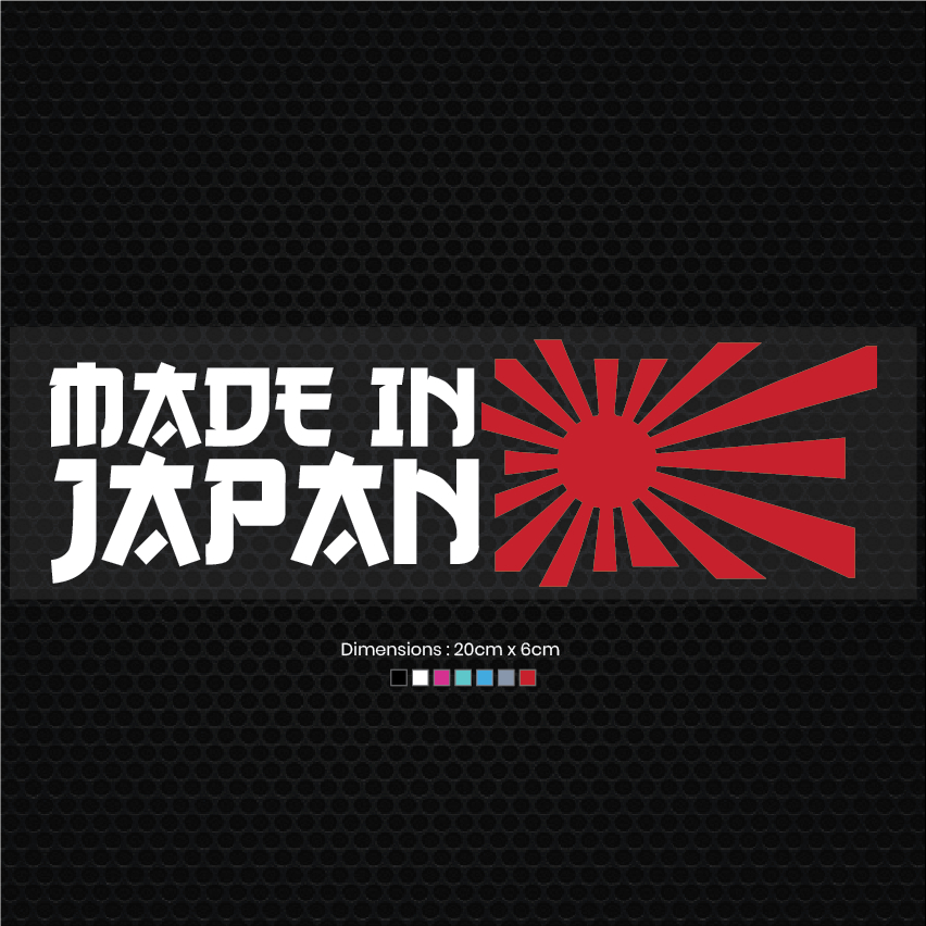 JDM Car Sticker Decals - Made In Japan, Car Stickers, Car Decals ...