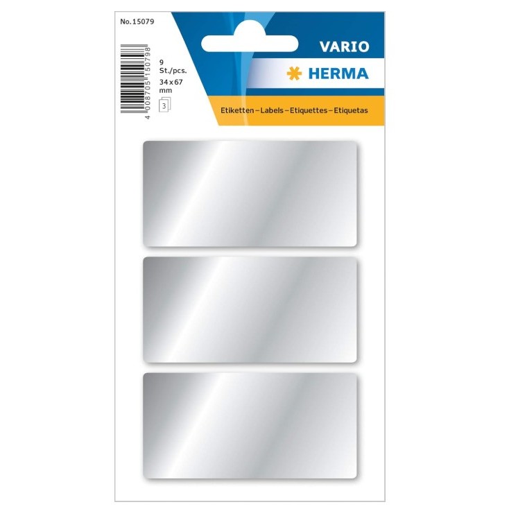 The Office Shoppe - HERMA Coloured Labels, 3 Labels per Sheet, 3 Sheets ...