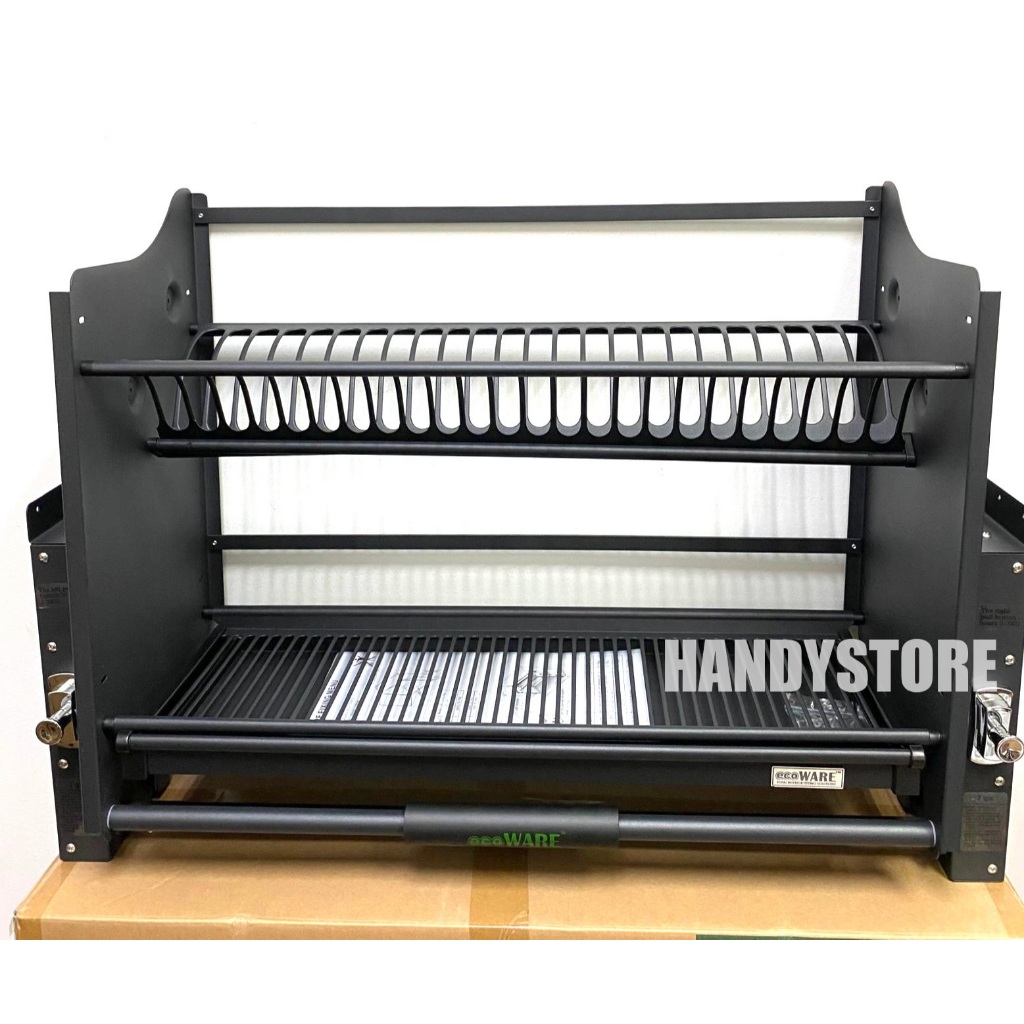 The New Black Luxury Stainless Steel Up and Down Storage Kit with Dish ...