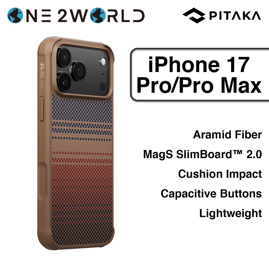 PITAKA Aramid ProGuard Case for iPhone 17 Pro / 17 Pro Max