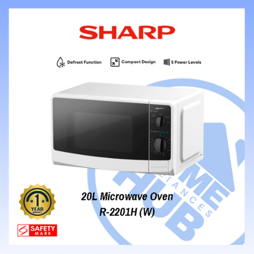 [Ready Stock] SHARP 20L Microwave Oven R-2201H(W) R-2201H (1 Year ...