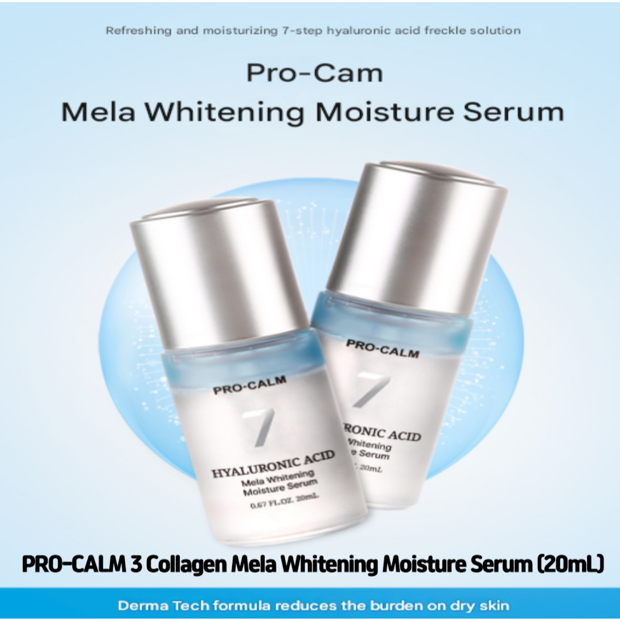 PRO-CALM 3 Collagen Mela Whitening Moisture Serum (20mL) | Shopee Singapore