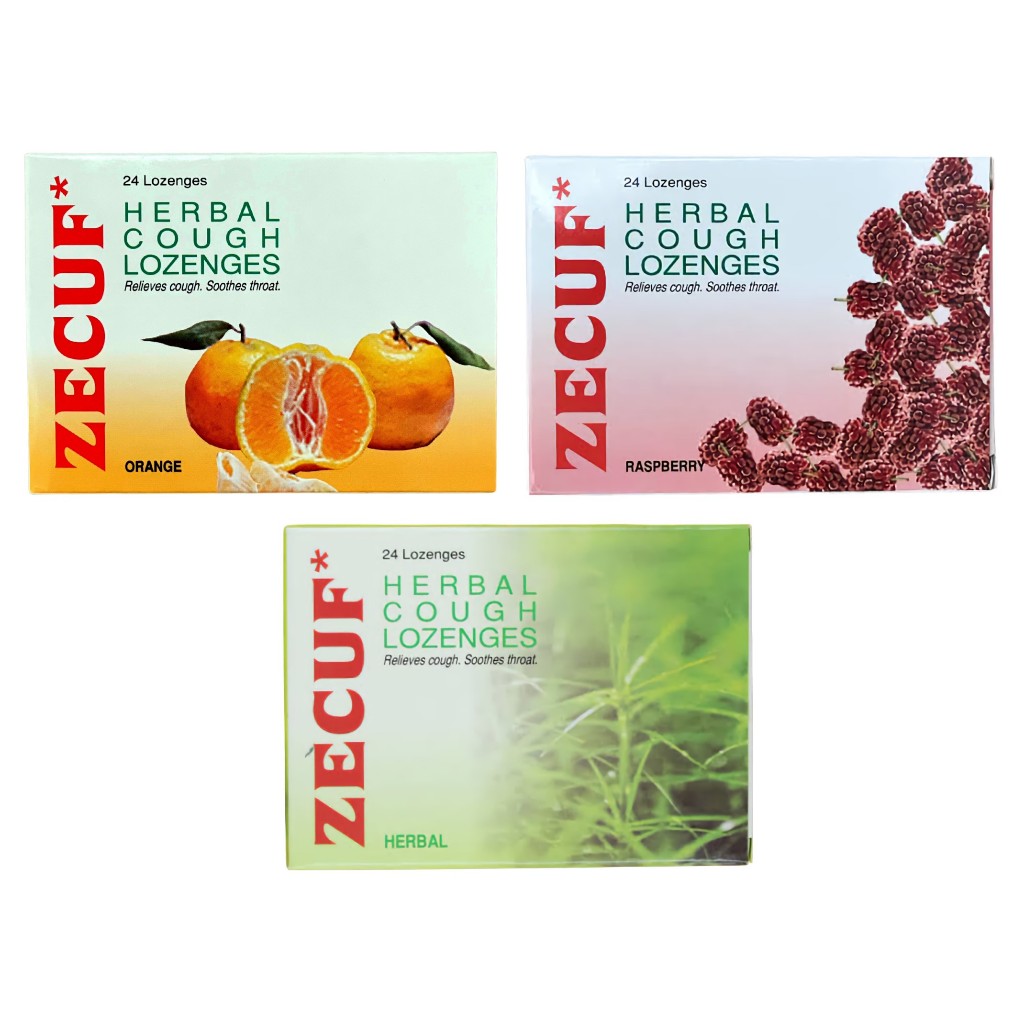 Cough Drop/ Zecuf Herbal Cough Lozenges in Orange | Raspberry | Herbal ...