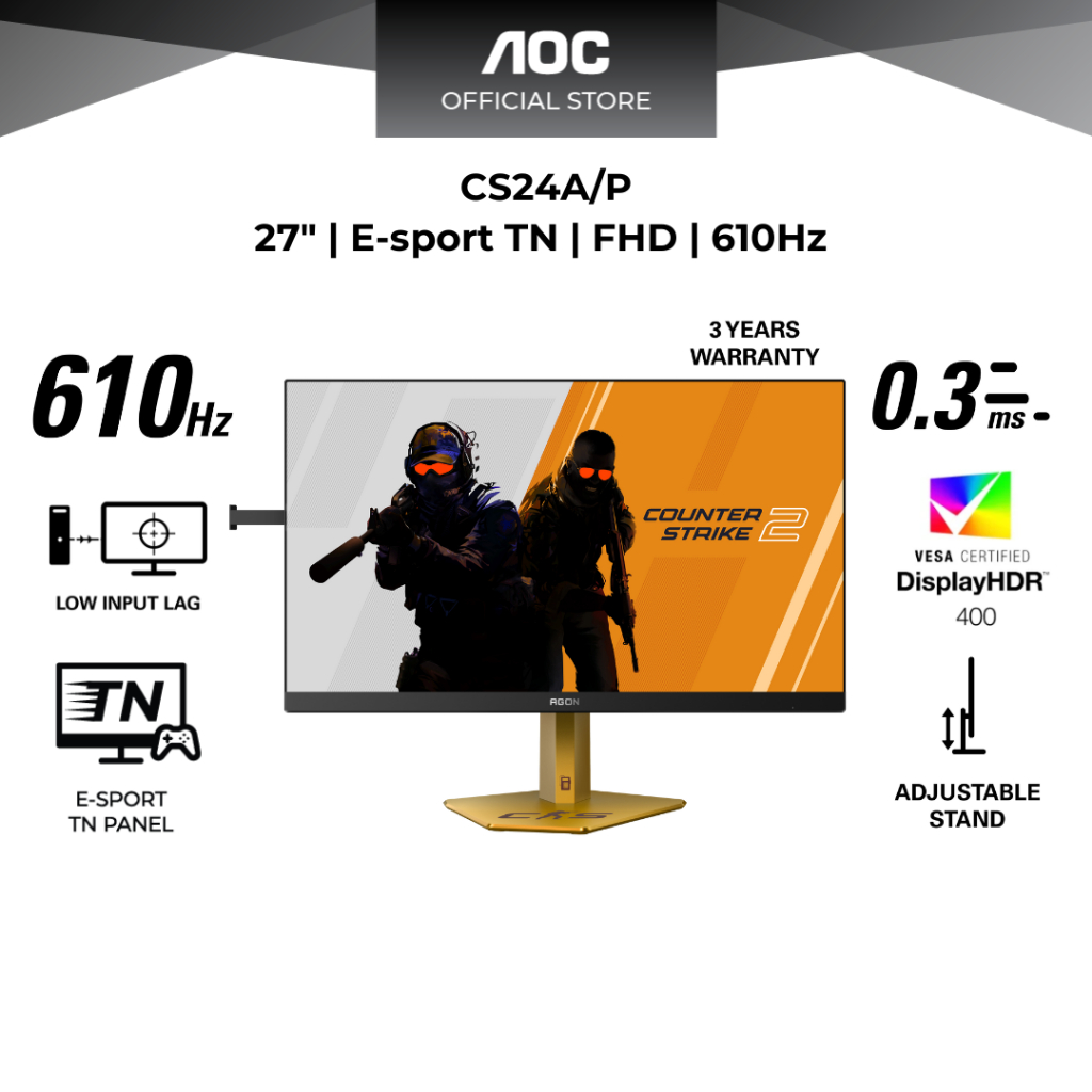 AOC CS24A/P 610Hz CS2 LIMITED EDITION 23.8