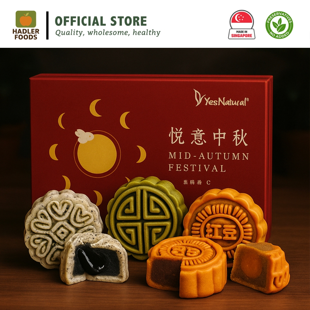 Baked Mooncake Mix and Match Matcha Choc/Black Sesame/Red Bean/Double ...
