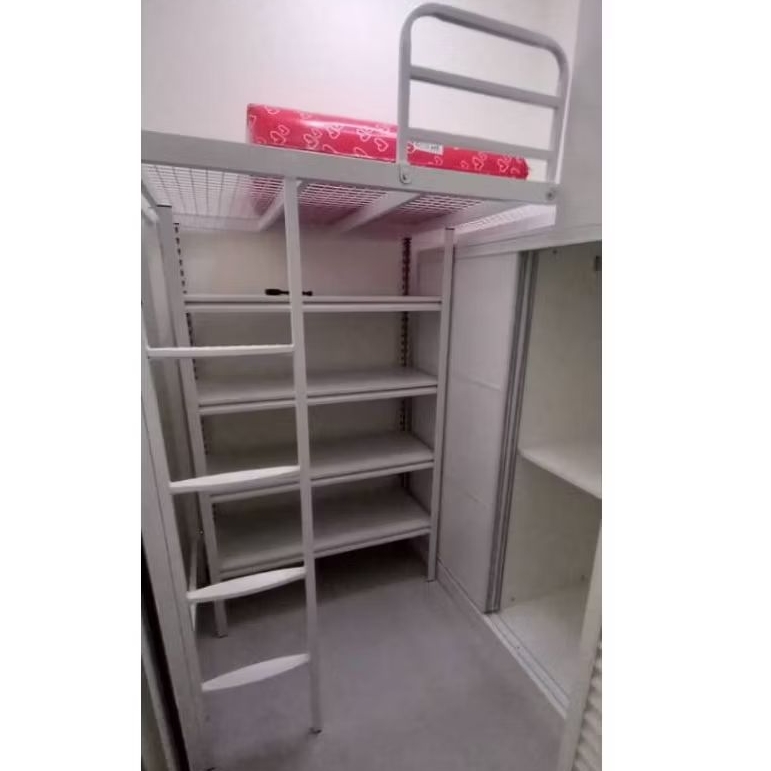 Helper room loft bed+mattress+shelf+wardrobe +lourve door set customize ...