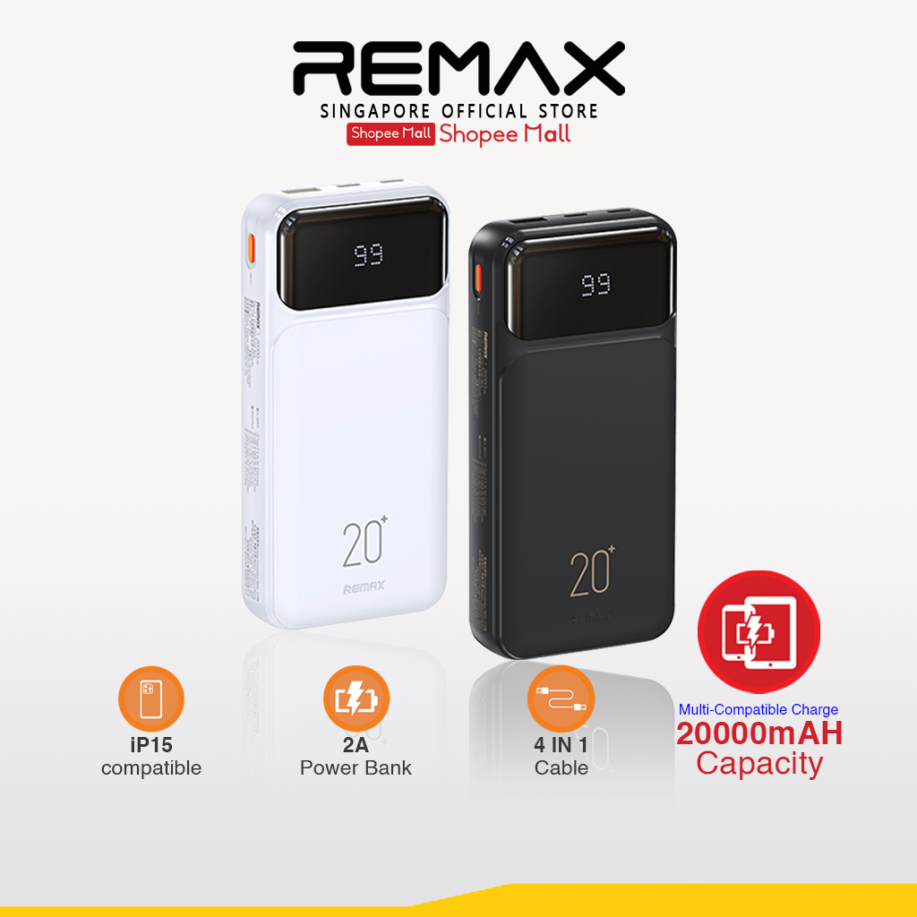 [Remax Energy] RPP-686 Reyluck Series 20000mAh 2.1A LED Display With ...
