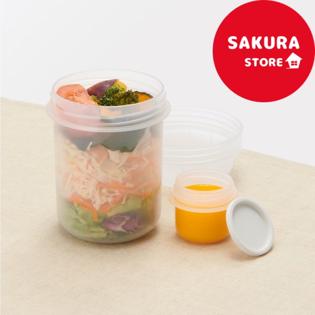 MUJI Lunch capsule with topping cup -salad/noodle/food container/lunch ...