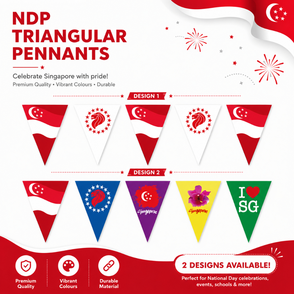 Celebrate Singapore National Day with the Best Singapore flag banner ...