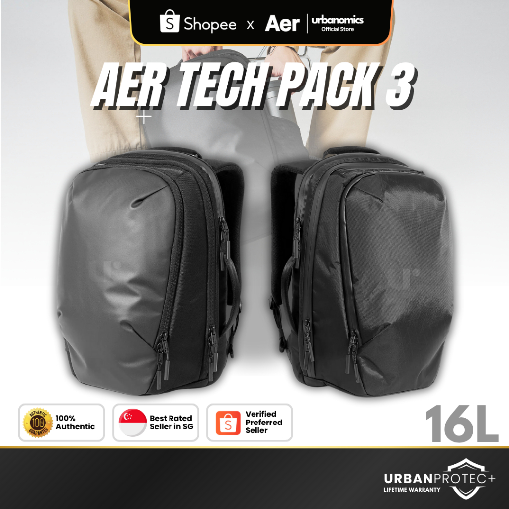 Aer Tech Pack 3 (16L) Cordura/X-Pac | EDC Carry-On | Men 16