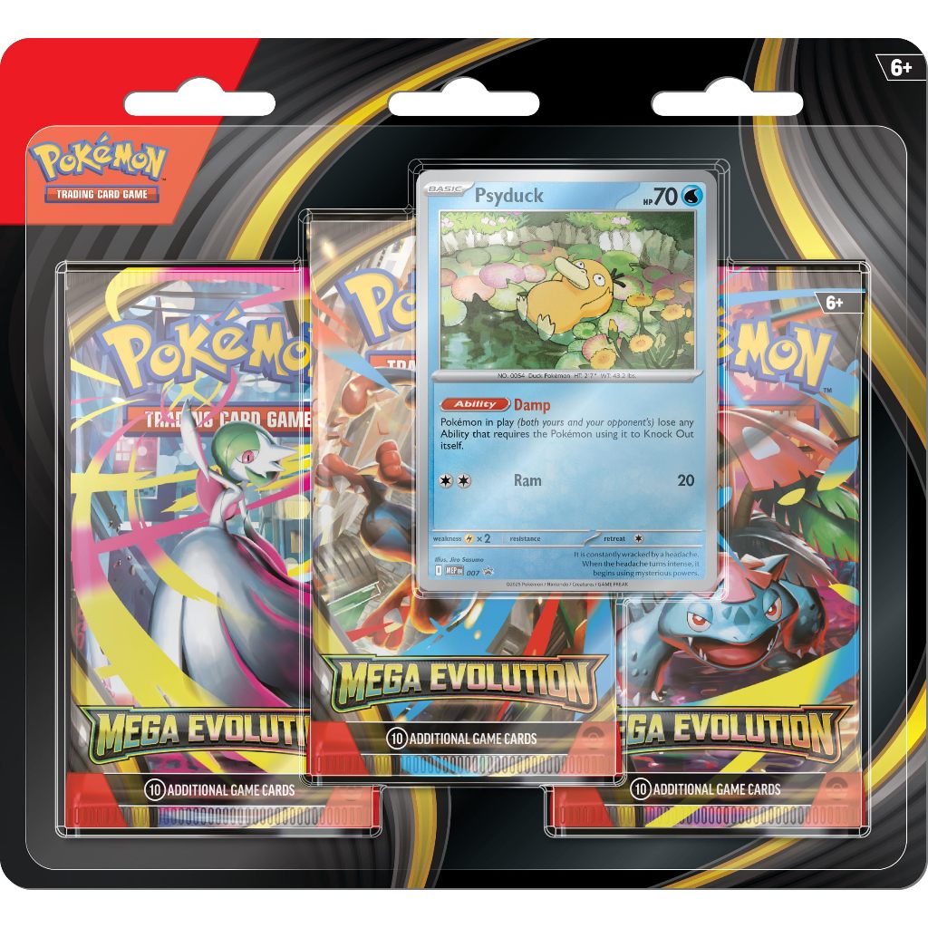 Pokémon TCG ME01 Mega Evolution 3-Pack Blister set of 2 | Shopee Singapore