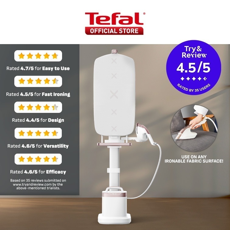 (NEW) Tefal IXEO Vision All-in-One Steaming Ironing Solution Garment ...