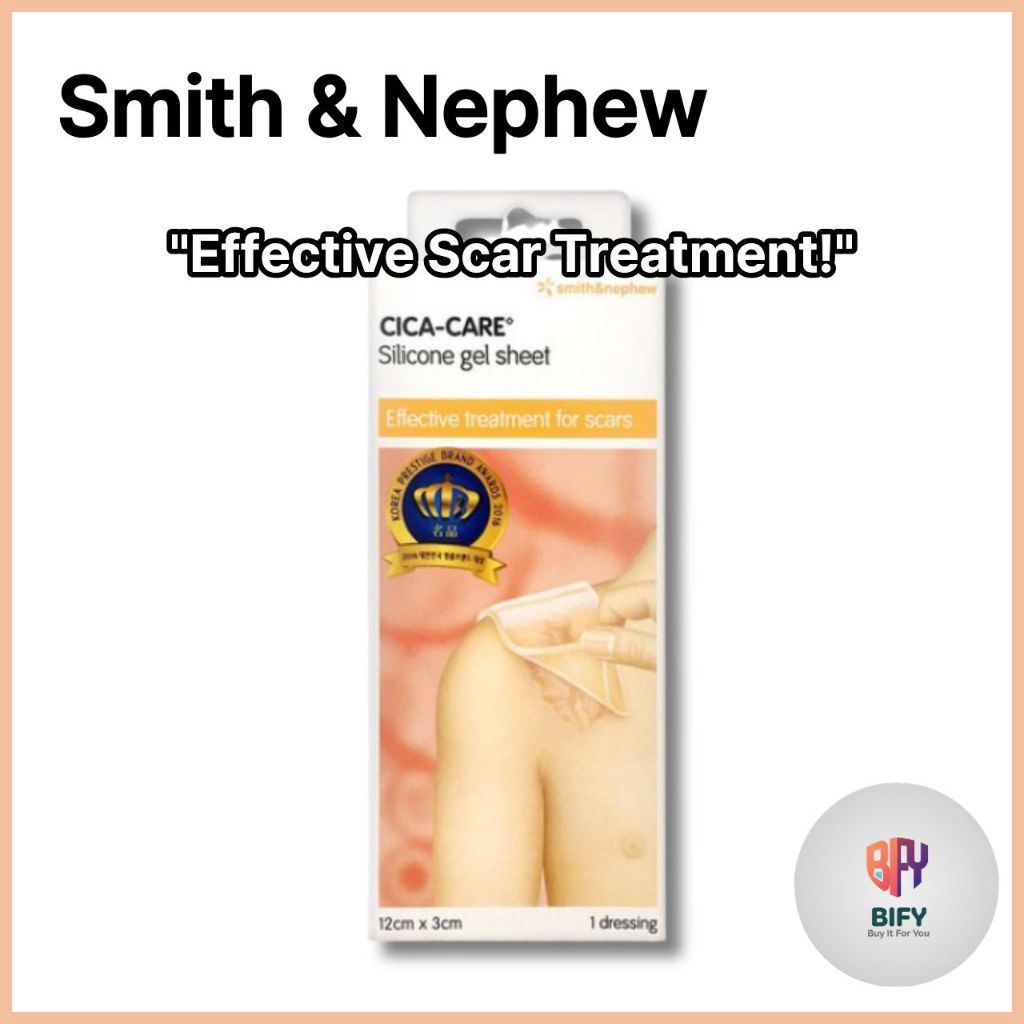 Smith & Nephew Cica-Care Silicone Gel Sheet for Scar Treatment 12x3cm ...