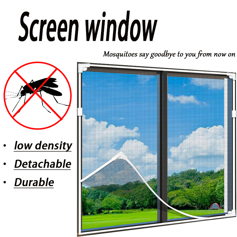 Magnetic anti mosquito screen window of any size efficient anti insect ...