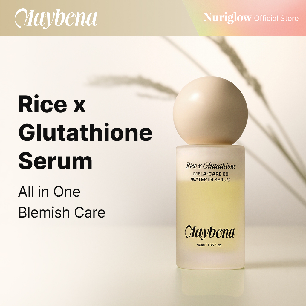 Maybena] Rice x Glutathione Dark spot care Serum, Brightening Ampoule  (Antioxidant, Slow aging)40ml