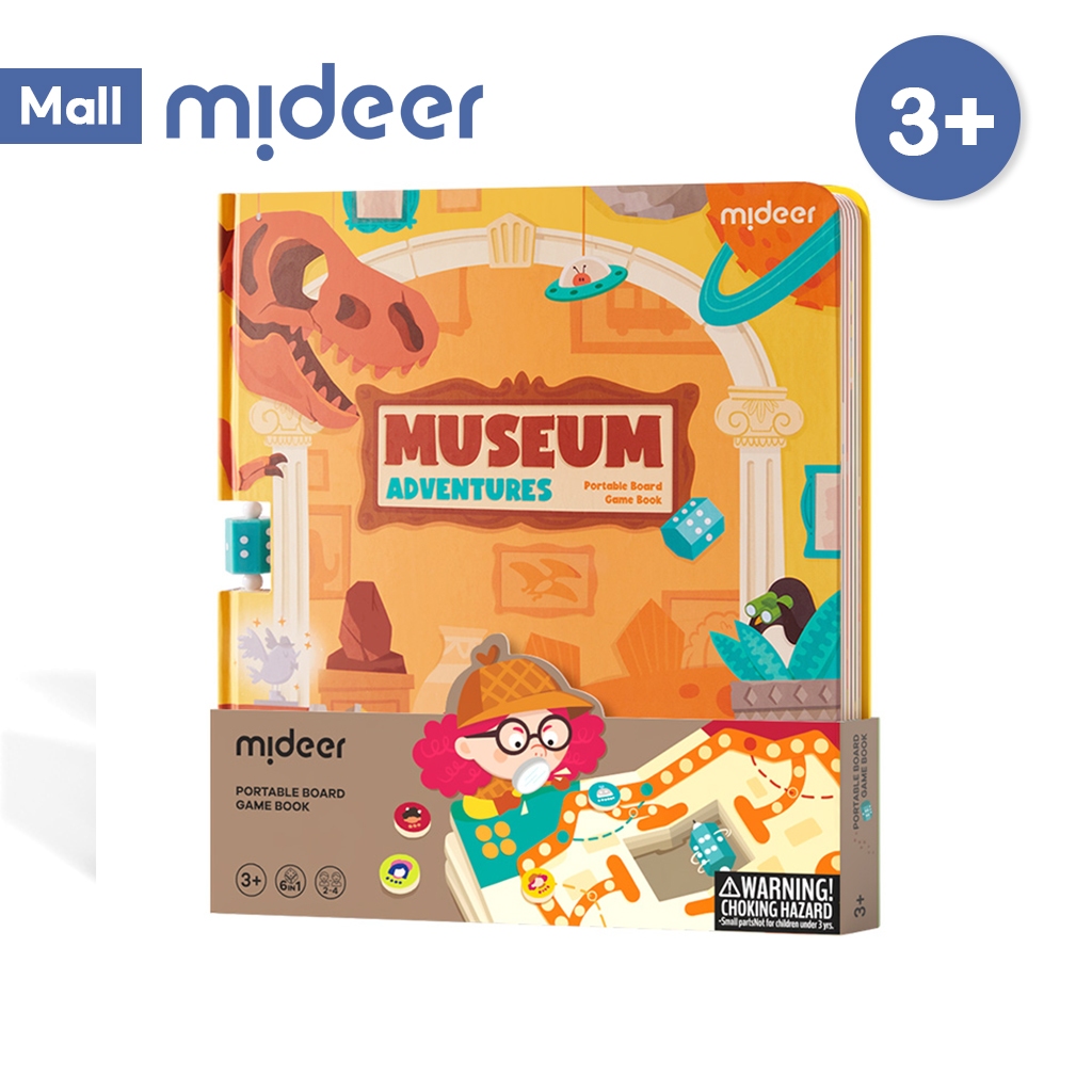 Mideer 6-in-1 Portable Board Game Book - Museum Adventures | Shopee ...