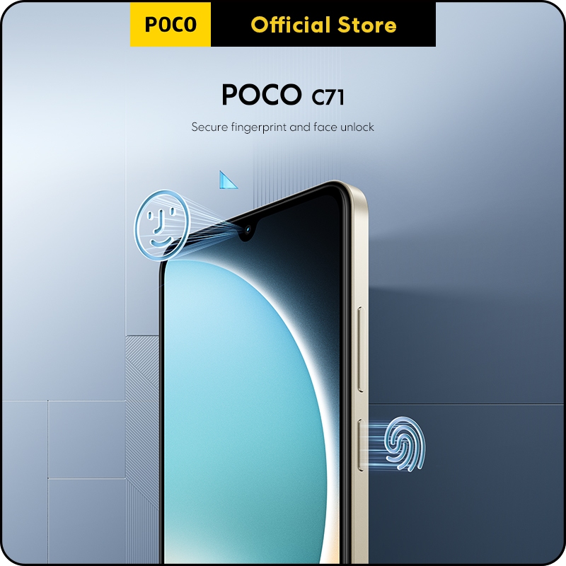 POCO C71 Smartphone | 4GB+128GB, Powerful octa-core processor