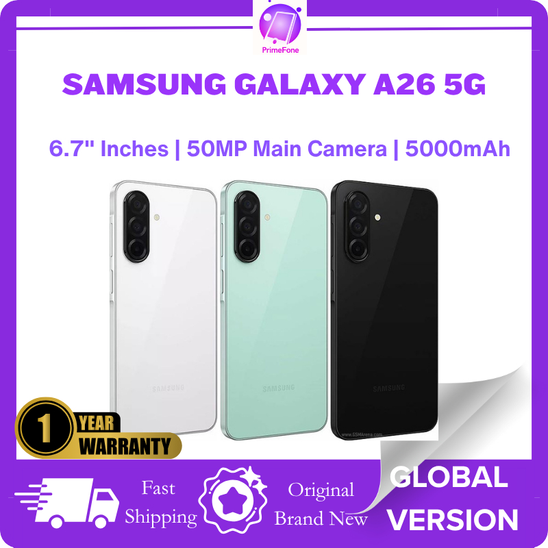 Samsung Galaxy A26 5G SM-A266B Dual Sim 256GB White (8GB RAM) | Shopee ...
