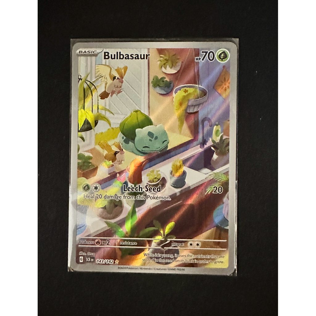 Pokémon TCG Bulbasaur 143/142 Illustration Rare Stellar Crown English ...
