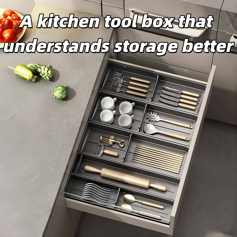 Cutlery organizer for spoon fork and cutlery drawer storage box ...