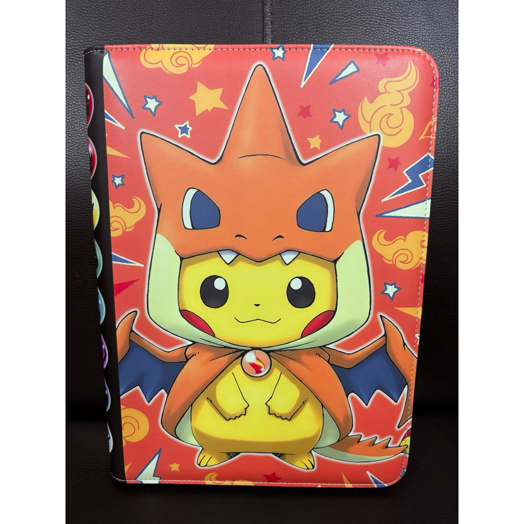Pokemon Non-ring Sleeved Card Zipper Binders(cute cool 360 slots 9  pocket non-toploader album) | Shopee Singapore