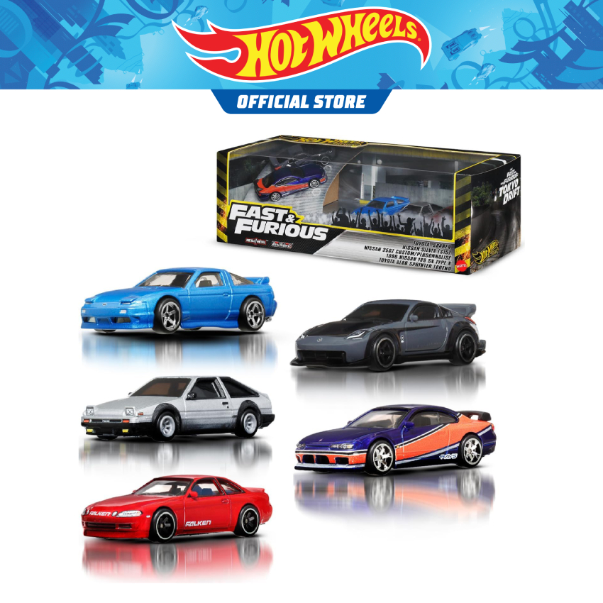 Hot Wheels Cars, Premium Fast & Furious Tokyo Drift Bundle Of 5 1