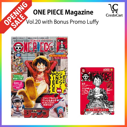 ONE PIECE Magazine Vol.20 Vol20 ST21-014 with Bonus Promo Luffy