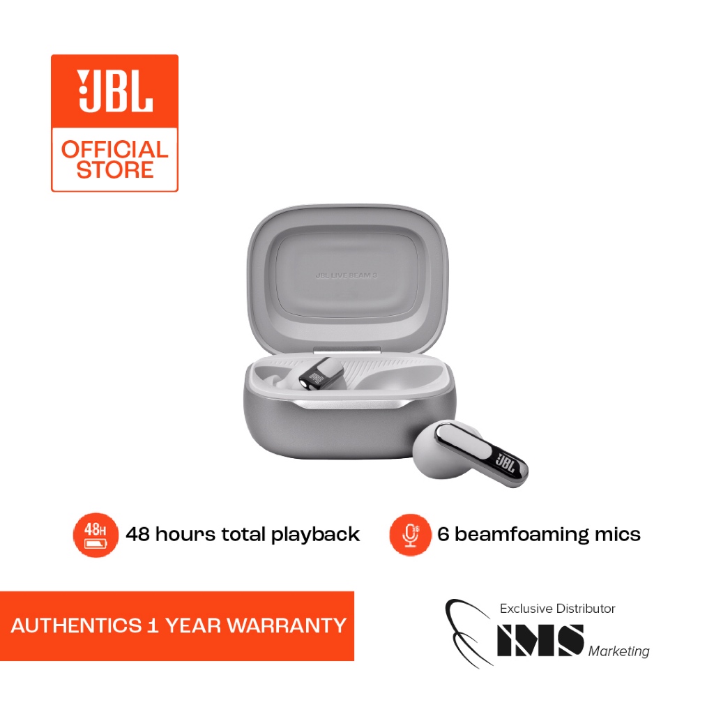 JBL Live Beam 3 True wireless Noise Cancelling closed-stick