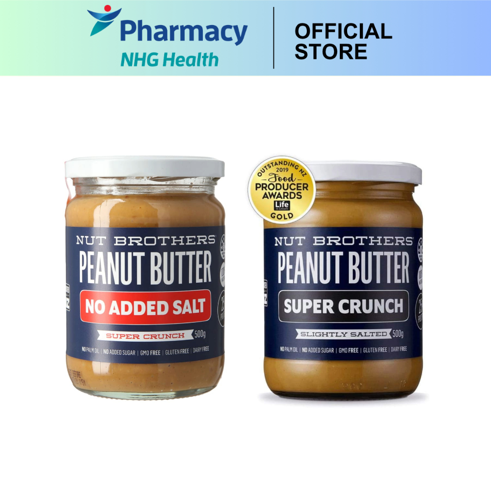 Nut Brothers Peanut Butter Crunchy Salted 500g / Nut Brothers Peanut ...