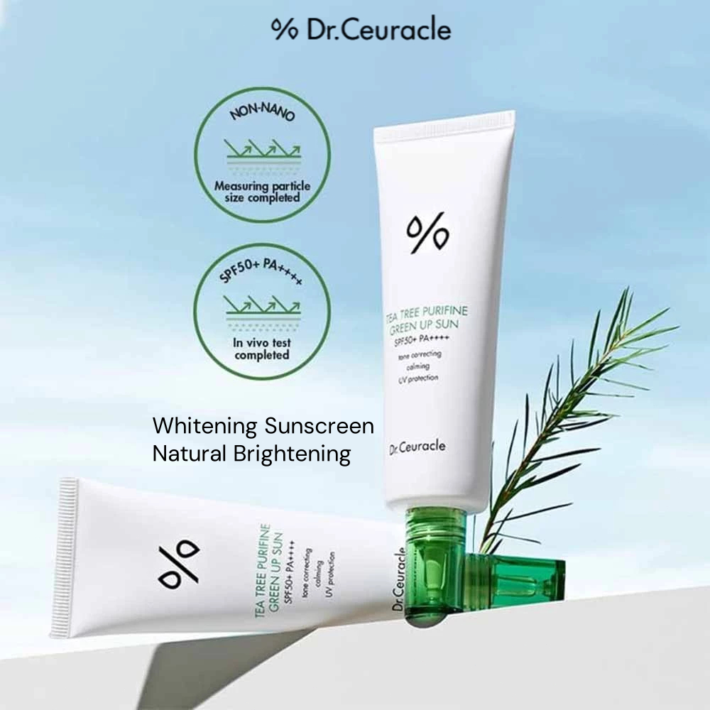 SG Dr. Ceuracle - Tea Tree Purifine Green Up Sun SPF 50 50ml | Shopee ...
