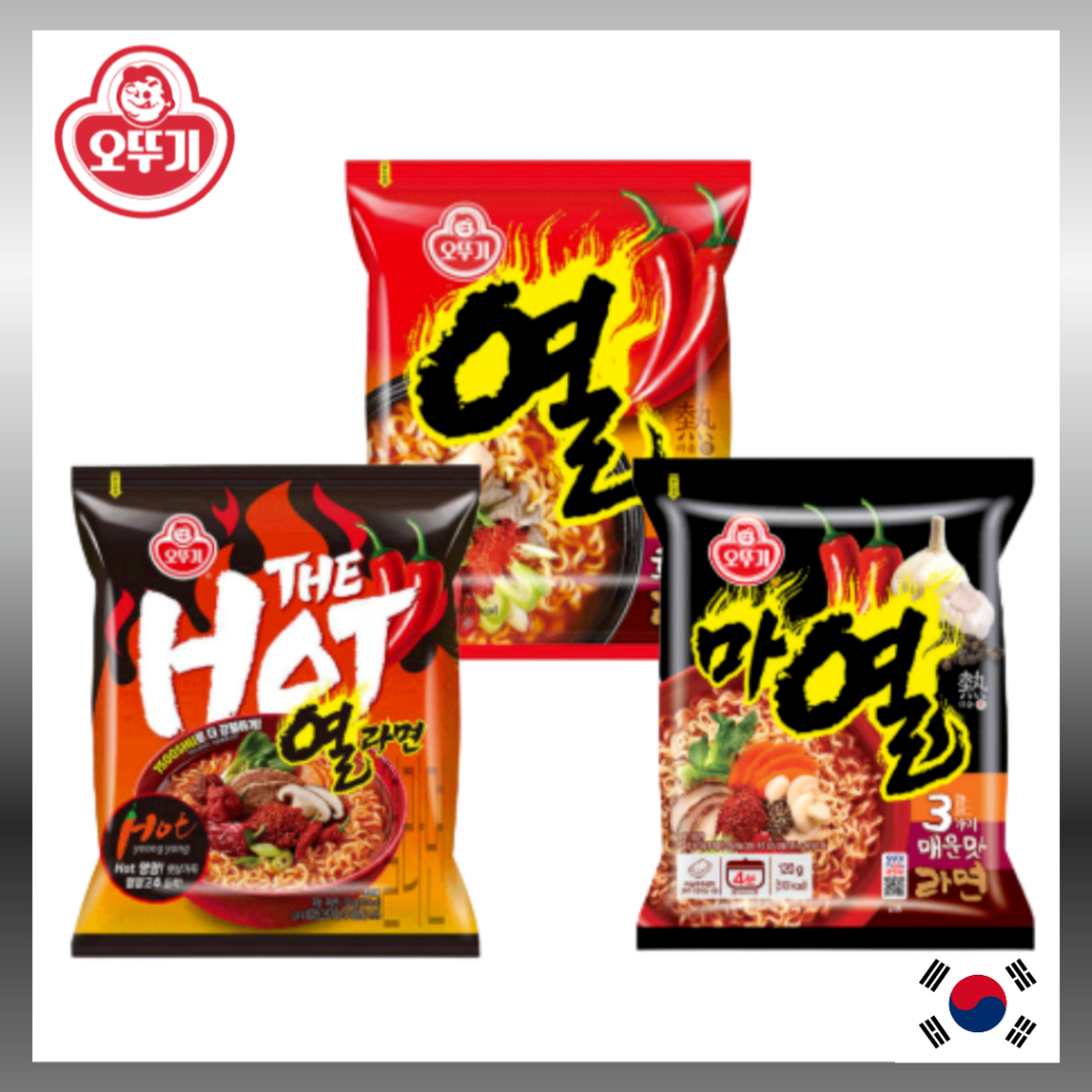 [Ottogi] Yeul Ramen / The Hot Yeul Ramen / Garlic Pepper Yeul Ramen ...