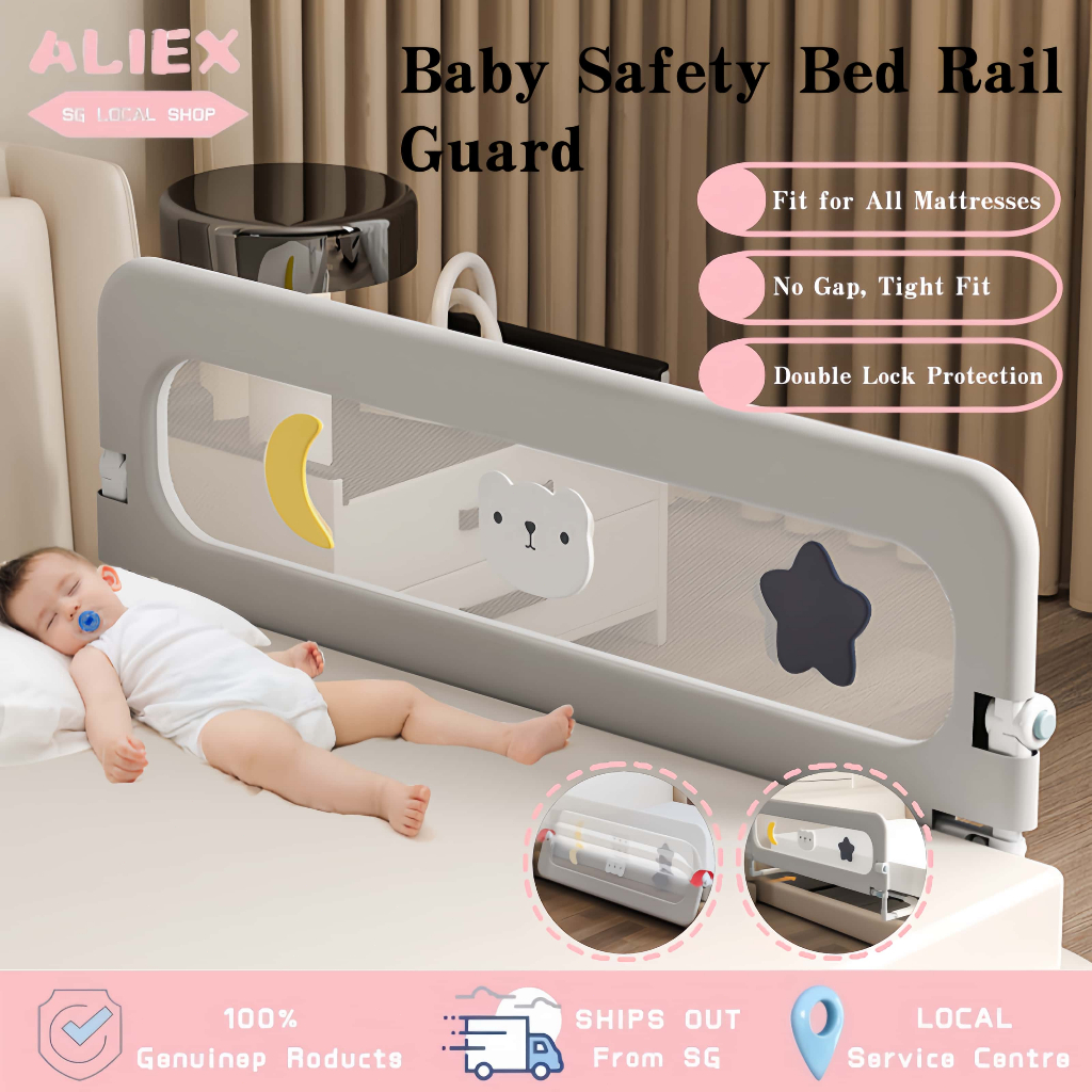 Baby Bed Guard Fence Fall Prevention Vertical Lift Child Bed Baby Guard ...