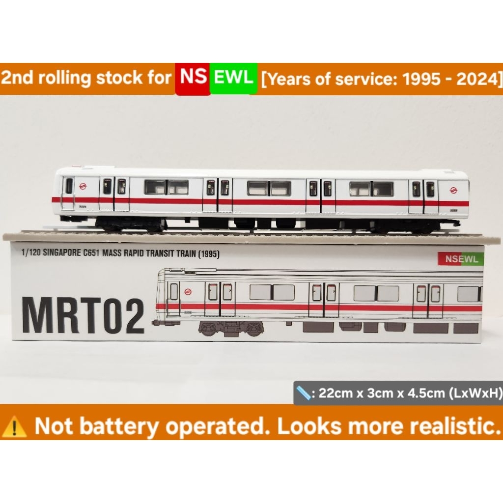 1:120 scale Singapore c651 MRT train model | Shopee Singapore