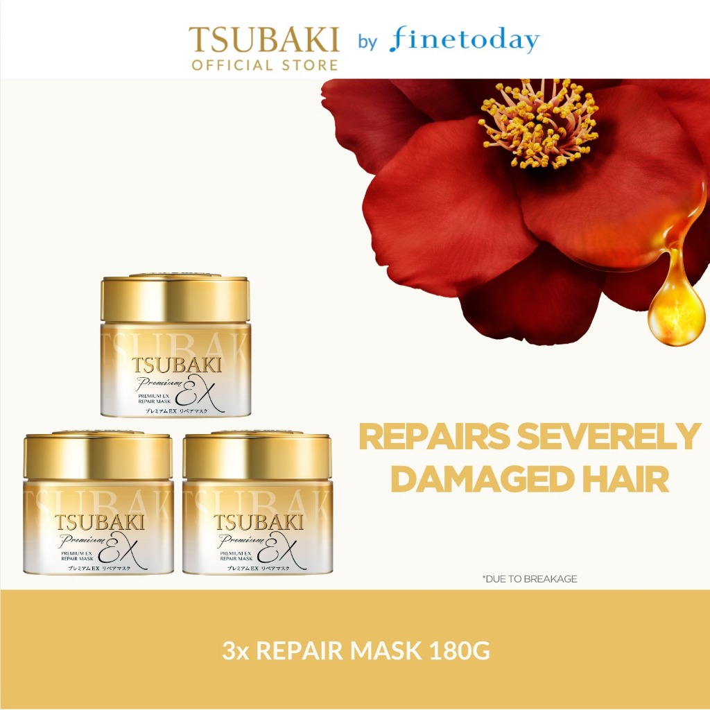 [BUNDLE SPECIAL] TSUBAKI Premium Repair Mask | Shopee Singapore