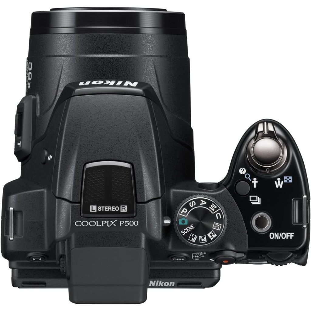 Nikon COOLPIX P500 セット Used】Nikon Digital Camera COOLPIX P500 Black P500 12.1MP Back