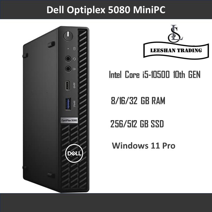 Dell Optiplex 5080 Micro PC Intel Core i5-10500 10th GEN 8/16/32
