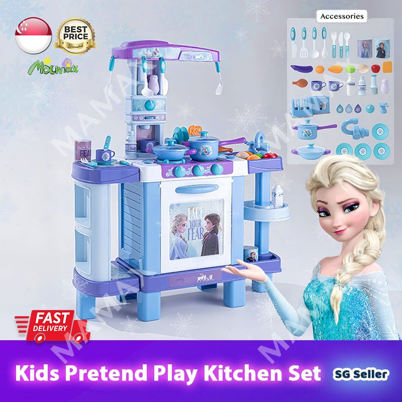 【SG Ready Stock】Large Size Premium Frozen Elsa Kids Pretend Play ...