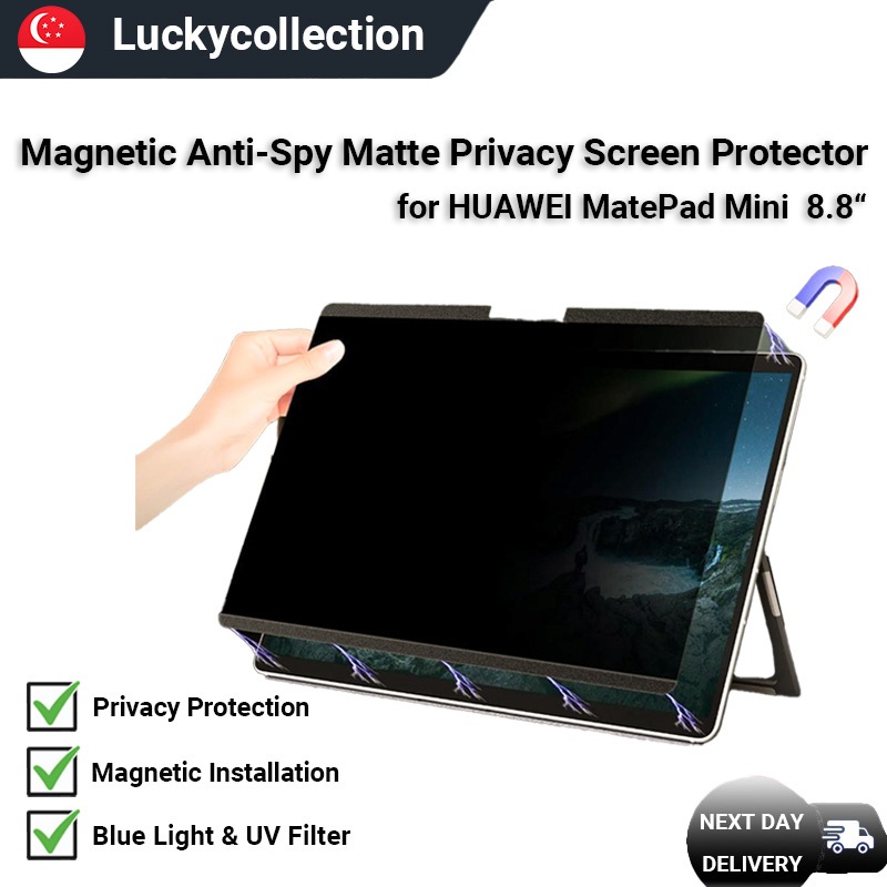 SG STOCK🔥】Removable Magnetic Privacy Screen Protector for Huawei ...