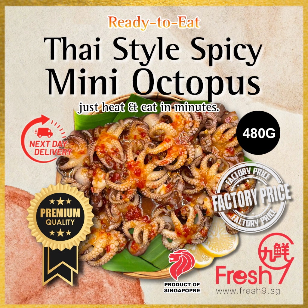 [Fresh9] Ready-to-Eat Thai Style Spicy Mini Octopus | Heat & Eat ...