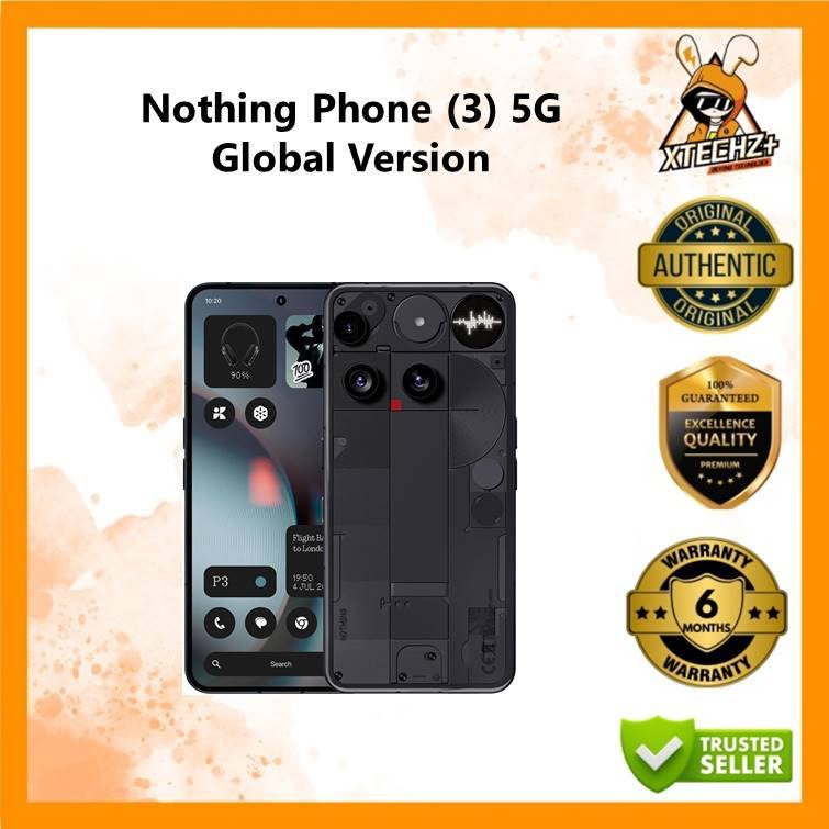 【即日発送】Nothing Phone (3) 256GB 12GB Black Nothing Phone (3) 5G Dual SIM 12GB+256GB Black (Global Version