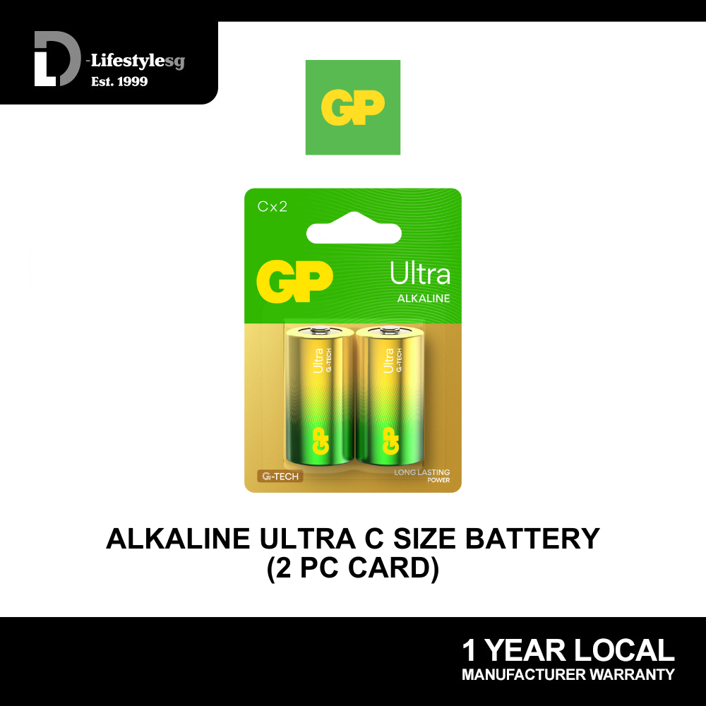 GP Ultra G-Tech Battery D (Pack Of 2) - FX174 - Buy Online At