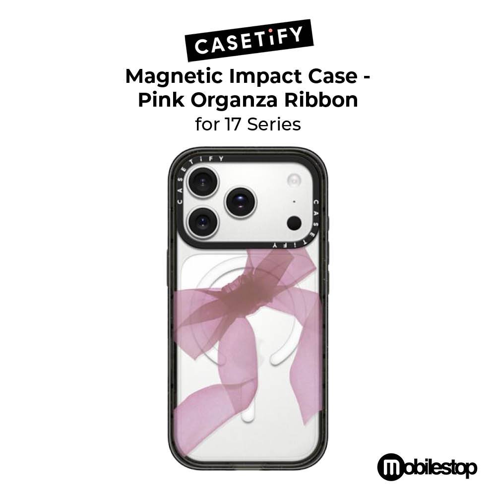 CASETiFY 17 Series Magnetic Impact Case - Pink Organza Ribbon
