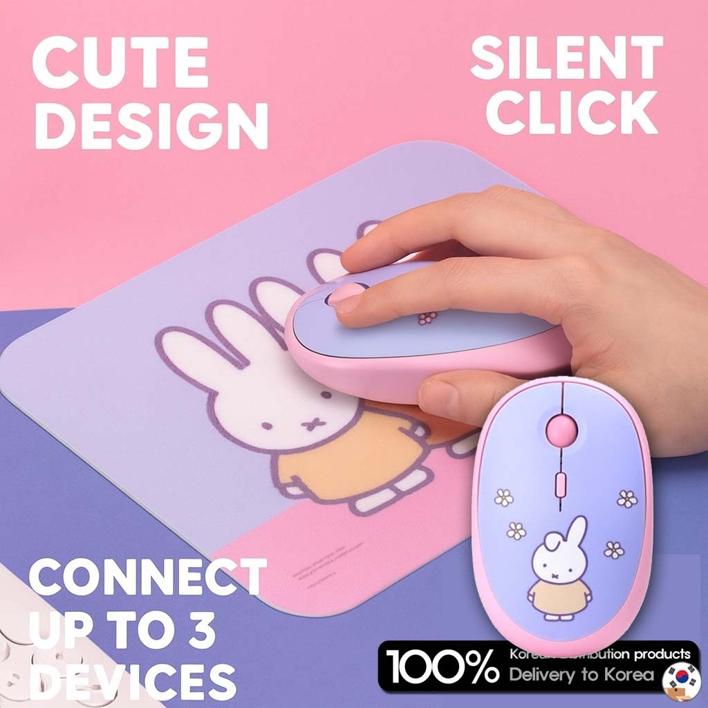 [ROYCHE] Portable Multi-Pairing Silent Bluetooth Wireless Mouse – Cute ...