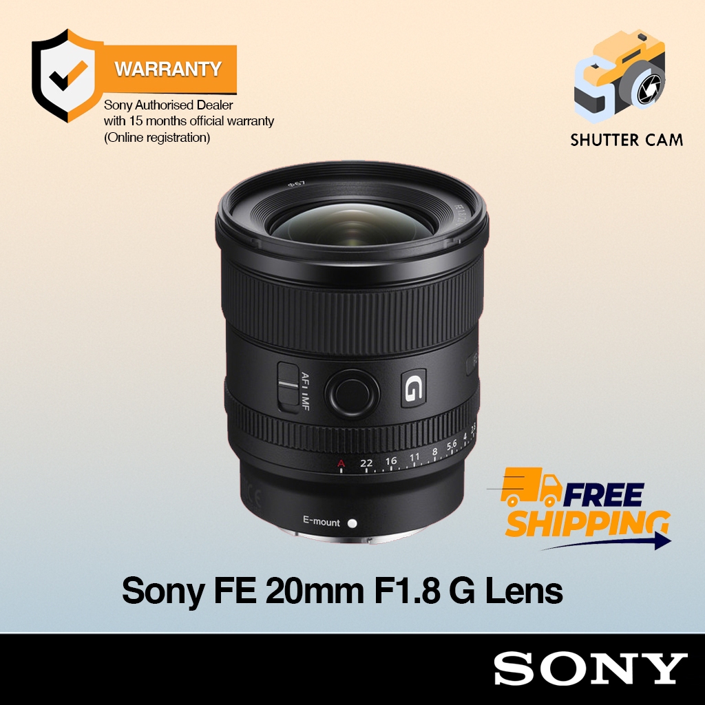 Sony FE 20mm F1.8 G Lens | Shopee Singapore