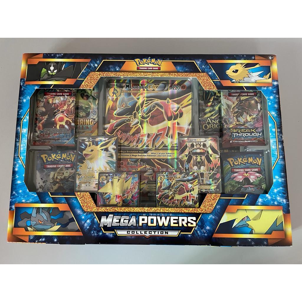 Pokemon TCG Mega Powers Collection Card Game Mega Lucario-EX + 8 Packs ...