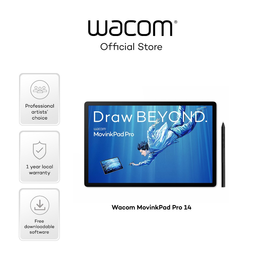 Wacom MovinkPad Pro 14 (DTHA140) - Creative Portable Pad | Shopee