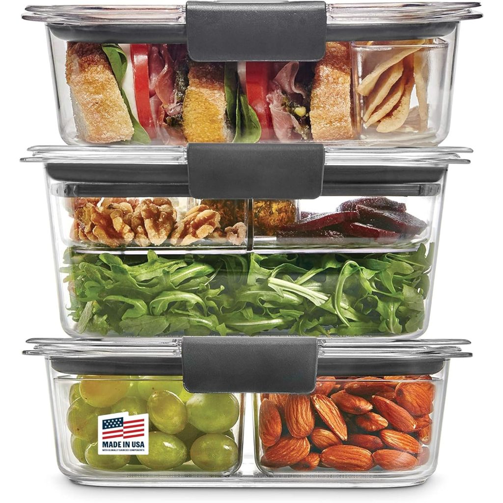 Rubbermaid Leak-Proof Brilliance Food Storage 12-Piece Plastic ...