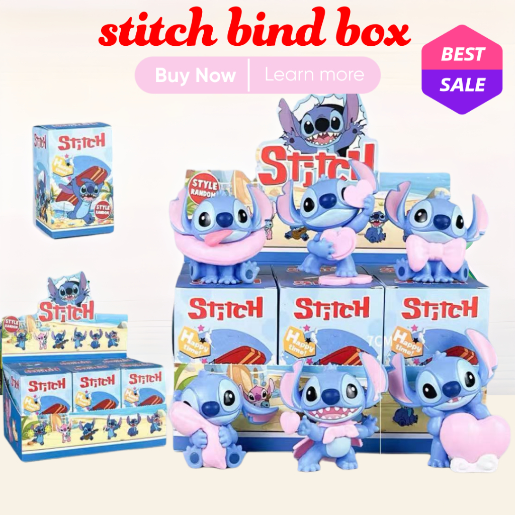 Disney Stitch Surprise Blind Box (Warm Pink Series) - Stitch Cute Anime ...