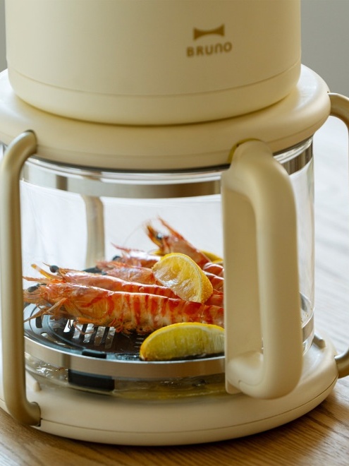 BRUNO Glass Air Fryer アイボリー BRUNO（ブルーノ） ガラス エアフライヤー アイボリー BOE122
