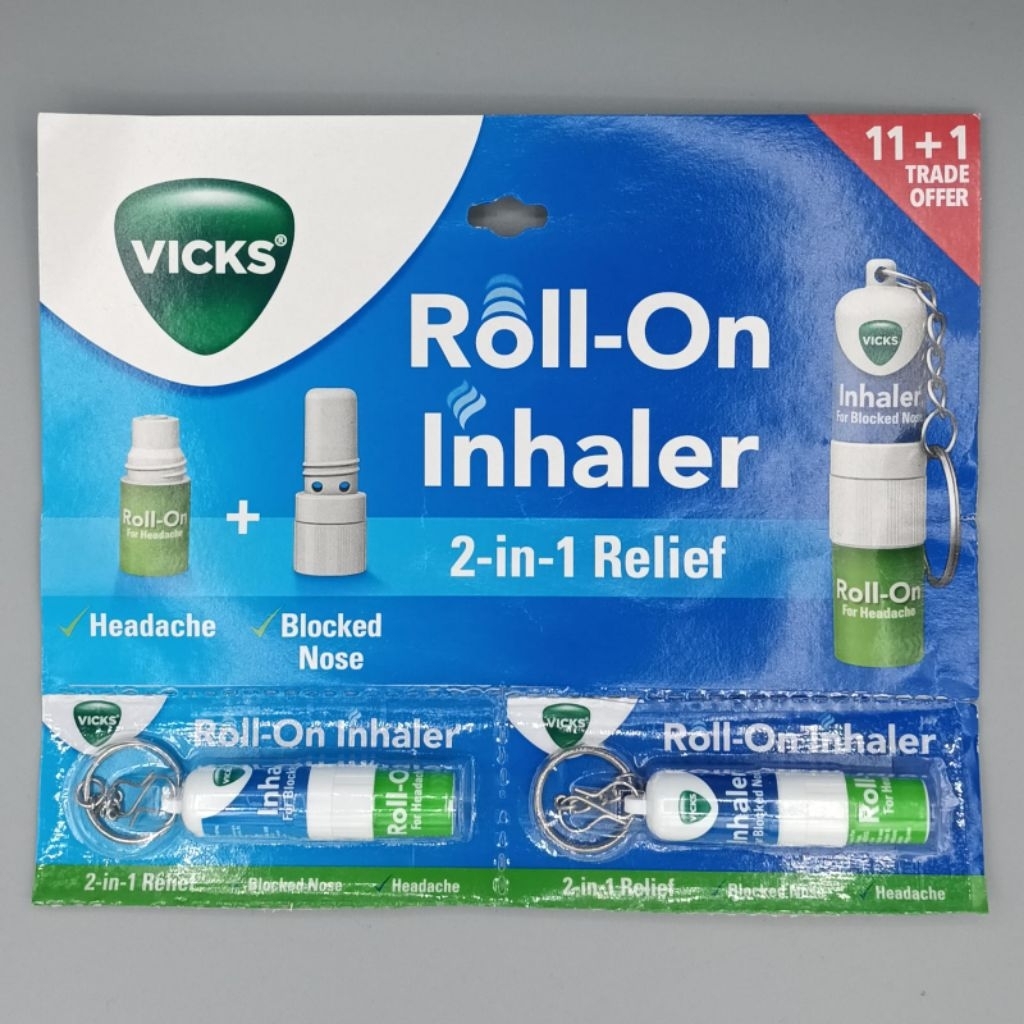 Vicks 2 in 1 Roll on and inhaler 2s | Shopee Singapore